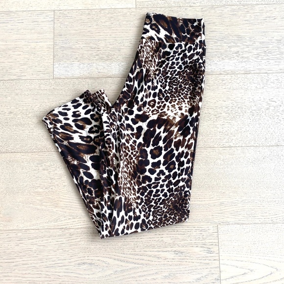 Leopard Stretch Straight Leg Pants - Picture 3 of 5